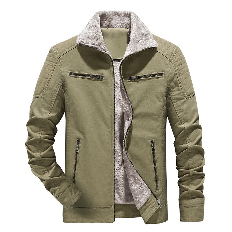 Winter Jackets Coat Outdoor Casual Fleece Thicken Warm Jacket Male Fashion Biker Tactics Military Jackets Men Brand Clothing E67